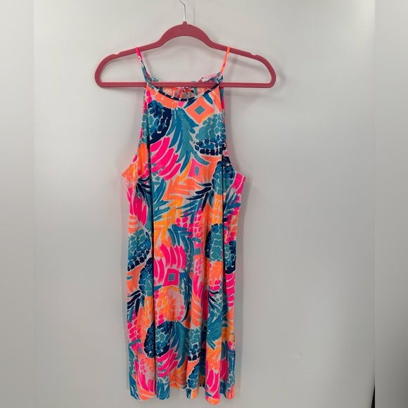 Lilly Pulitzer Pineapple Margot Swing Dress Large - Picture 2 of 5
